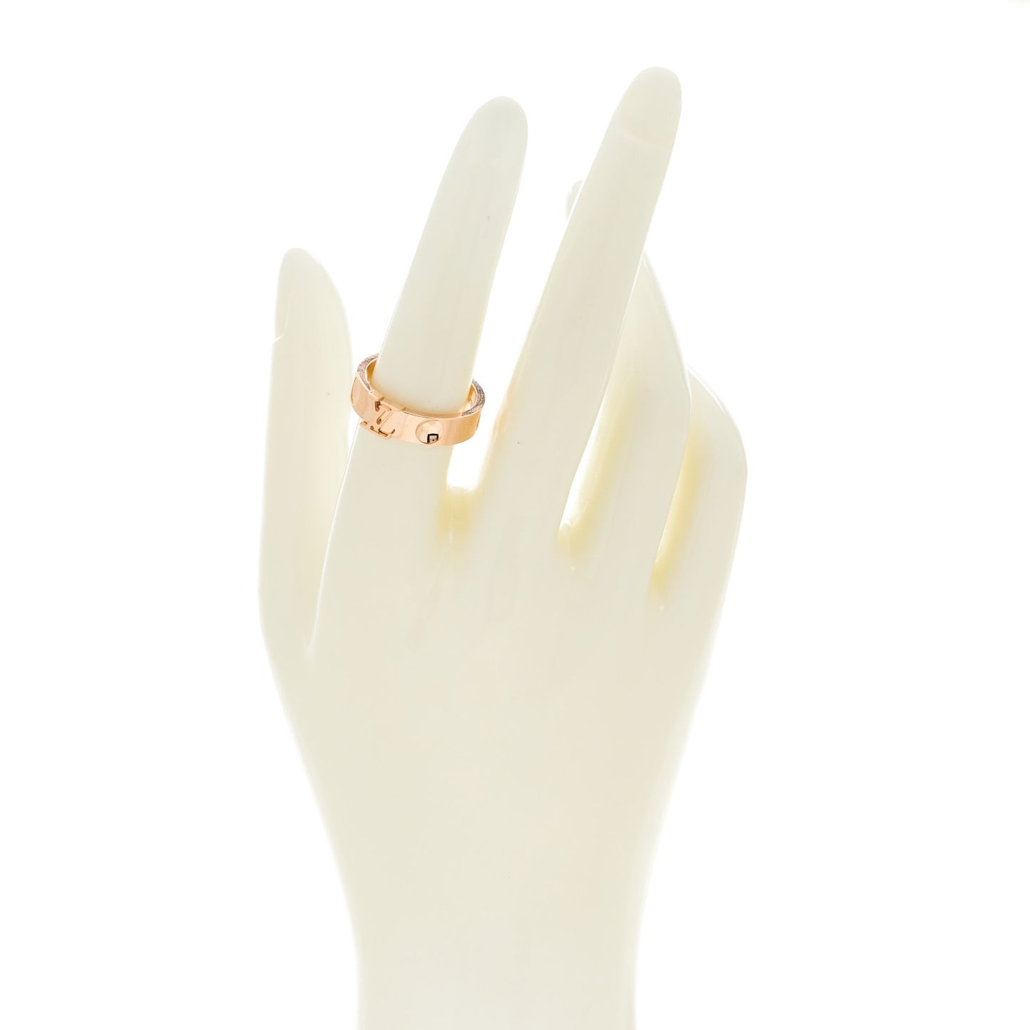 18K Pink Gold Empreinte LV Ring 55 7.25