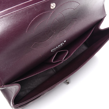 Chanel Lambskin Quilted Jumbo Double Flap Dark Purple 5 of 7