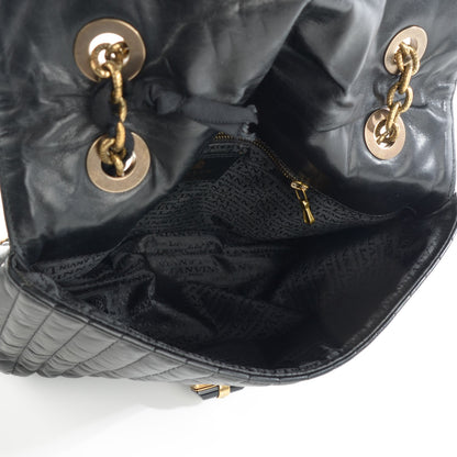 Lanvin Calfskin Quilted Medium Happy Shoulder Bag Black 5 of 6