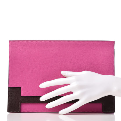 Hermes Evercolor Evergrain Multiplis Clutch Magnolia Havane 2 of 10