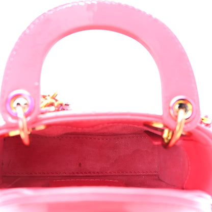 Christian Dior Patent Cannage Micro Lady Dior Pink 5 of 10