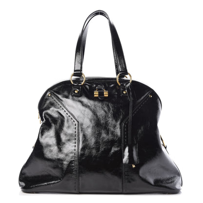 Saint Laurent Patent Oversized Muse Black 1 of 9