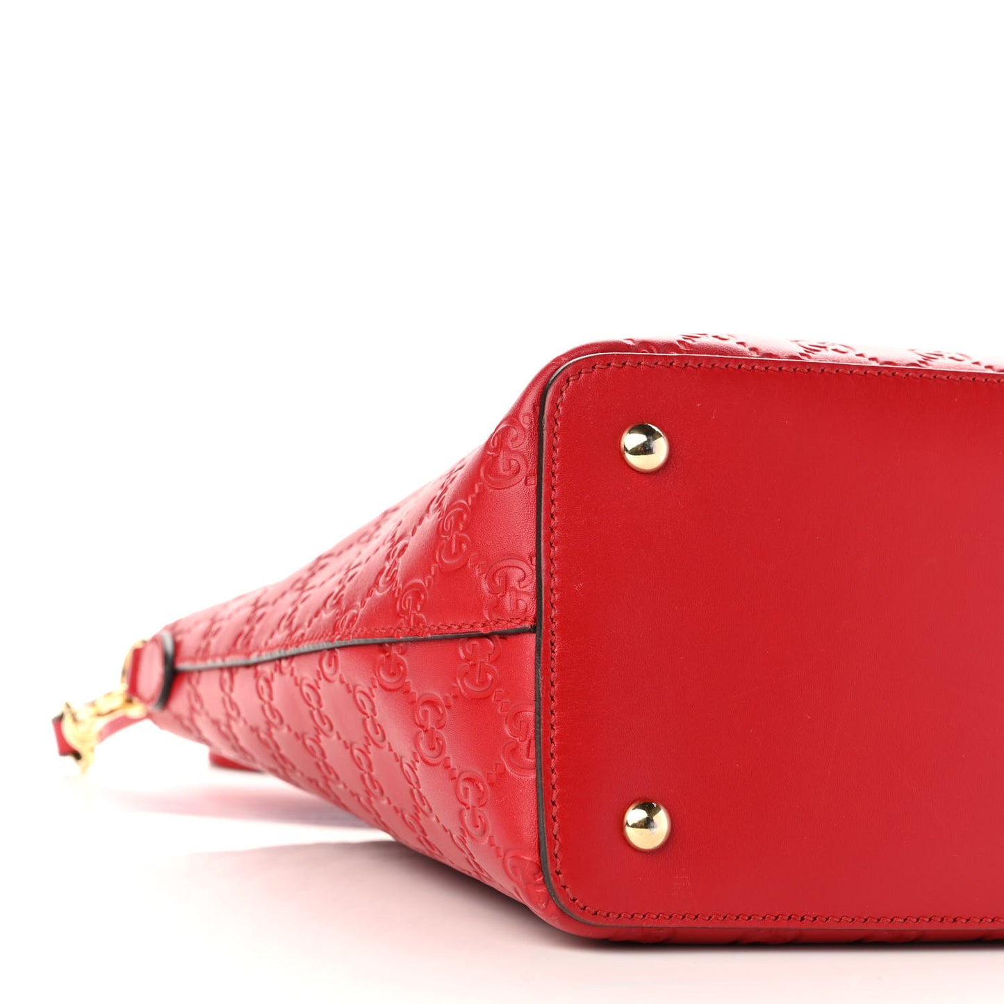Guccissima Linea A Foldover Tote Red