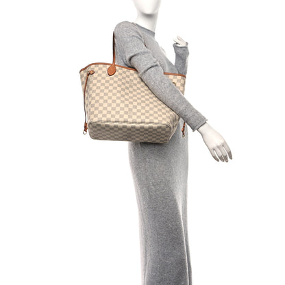 Louis Vuitton Damier Azur Neo Neverfull MM Rose Ballerine 2 of 15