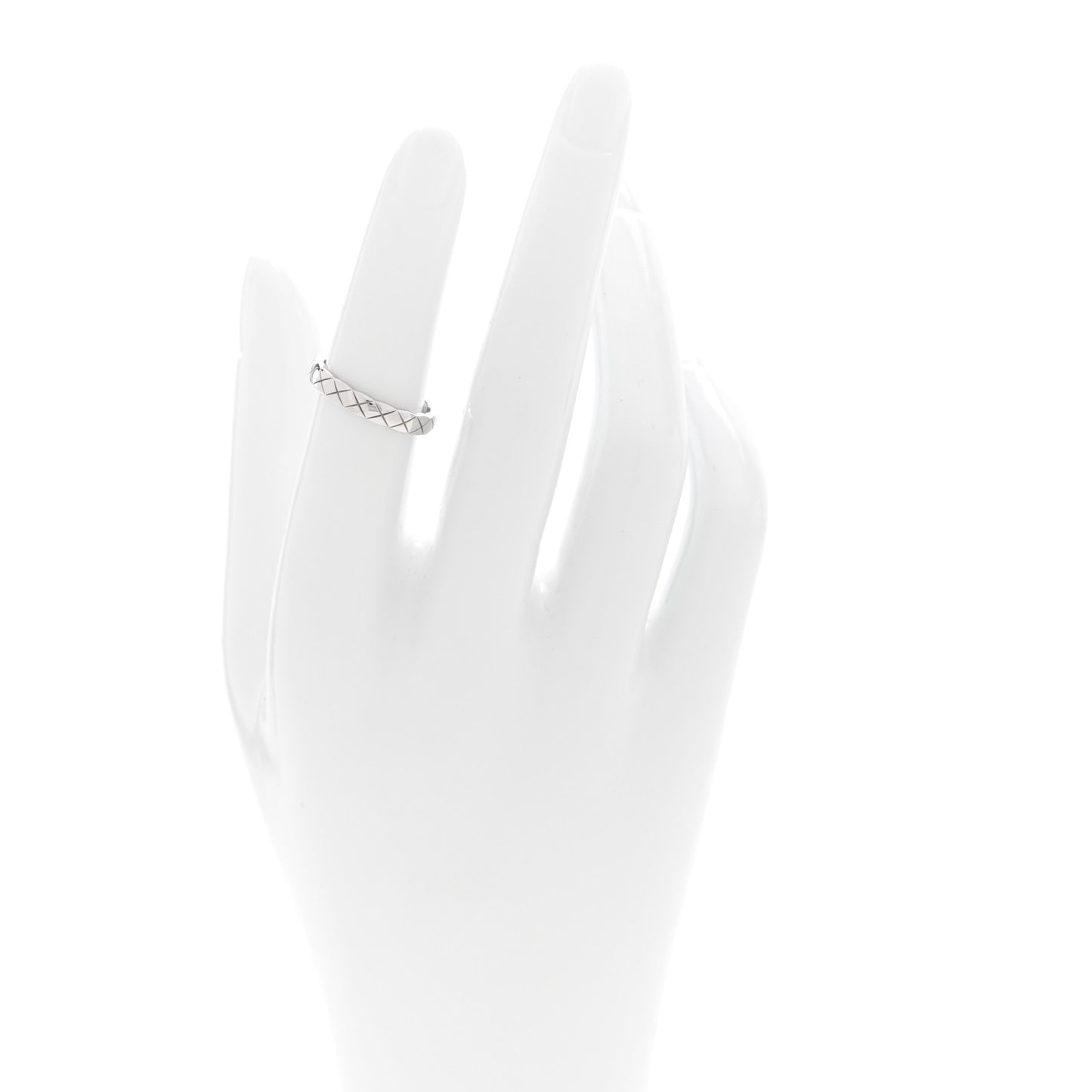 18K White Gold Mini Coco Crush Ring 50 5.25