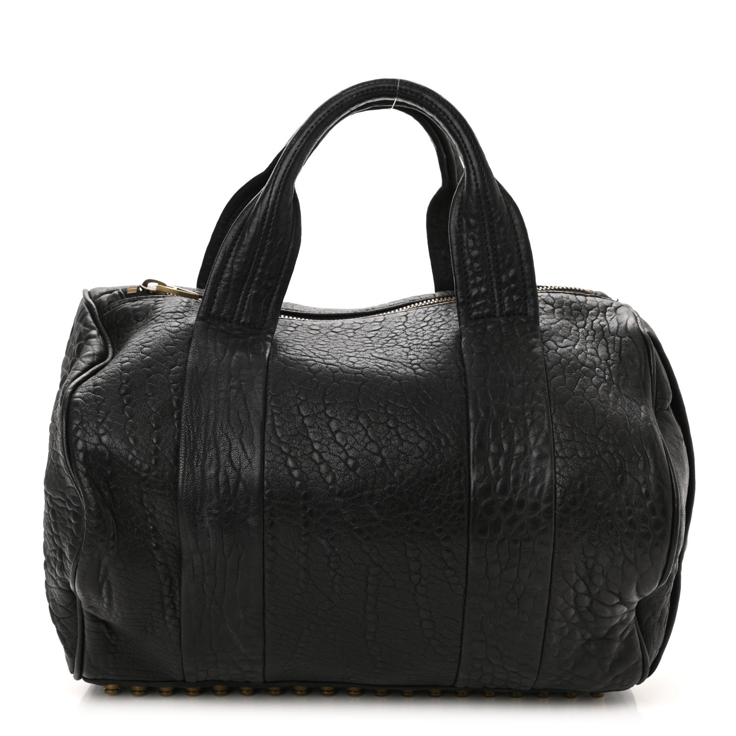 Alexander Wang Pebbled Lambskin Rocco Black Antique Brass Hardware 1 of 9