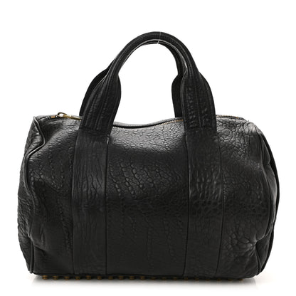 Alexander Wang Pebbled Lambskin Rocco Black Antique Brass Hardware 1 of 9