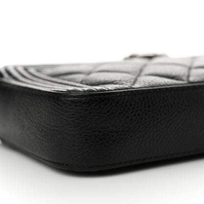 Chanel Calfskin Quilted Small Boy Clutch With Chain Black 11 of 17
