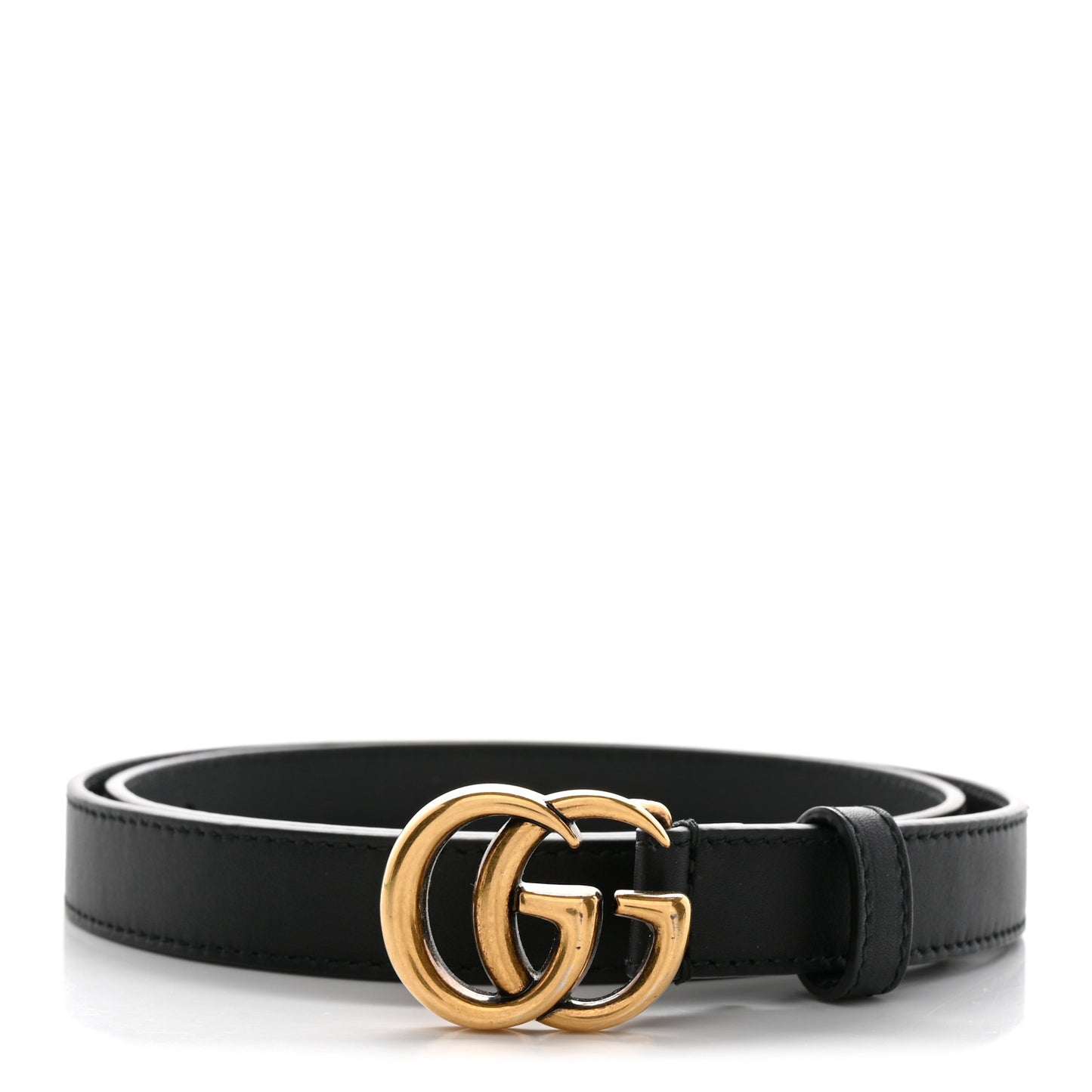 Calfskin Double G 20mm Belt 80 32 Black