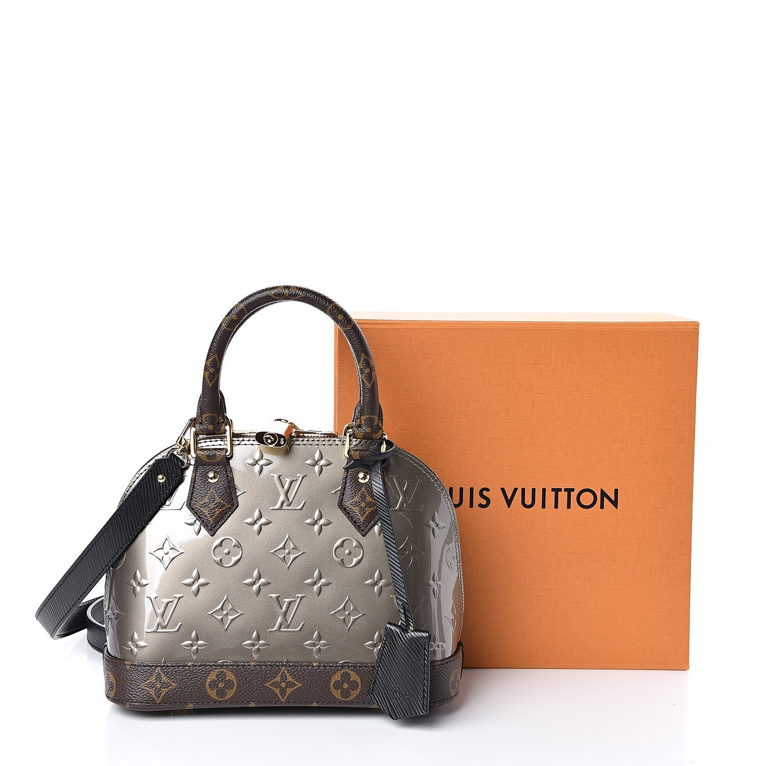 Louis Vuitton Vernis Epi Monogram Alma BB Champagne Metallise 10 of 10