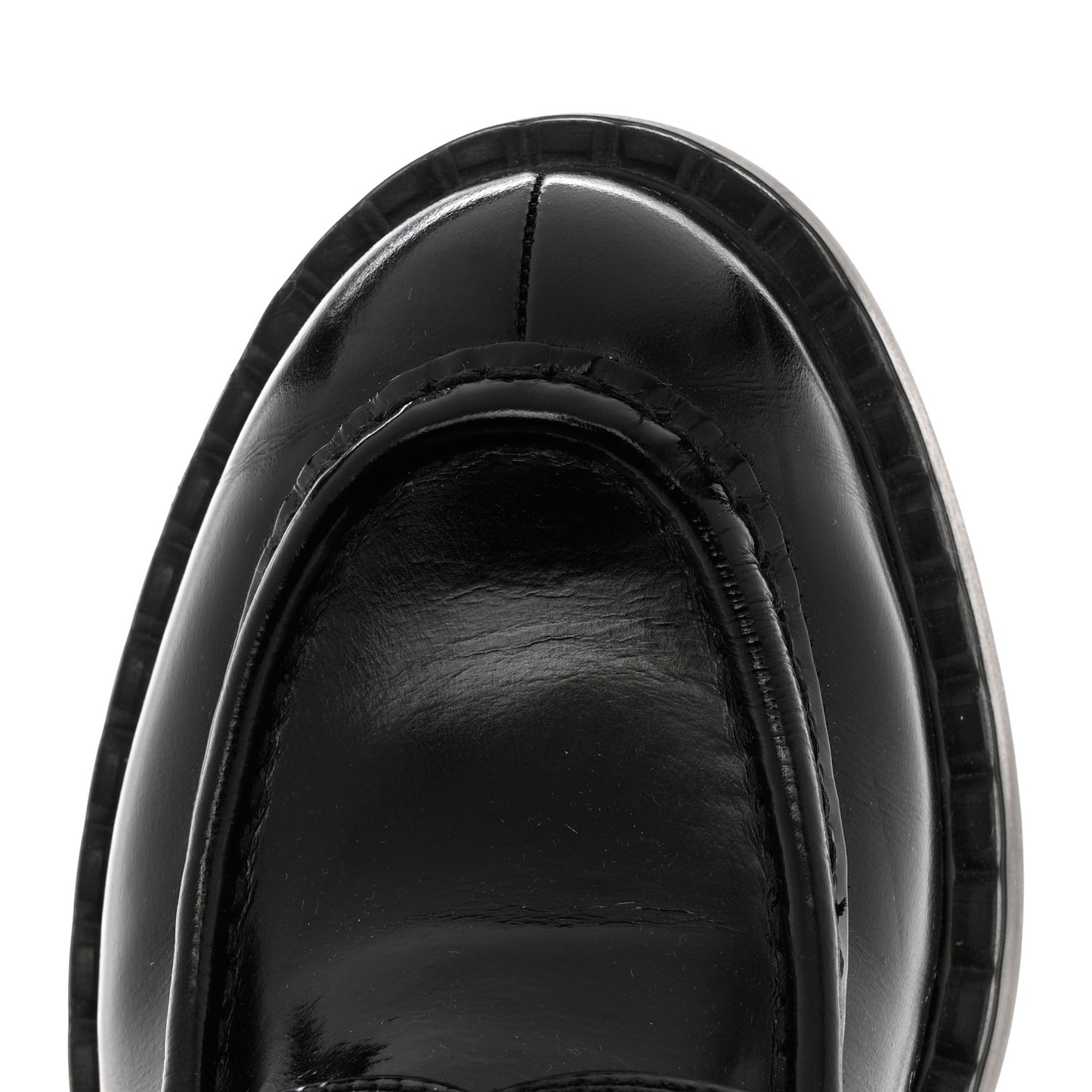 Spazzolato Metal Triangle Logo 50mm Loafers 40 Black