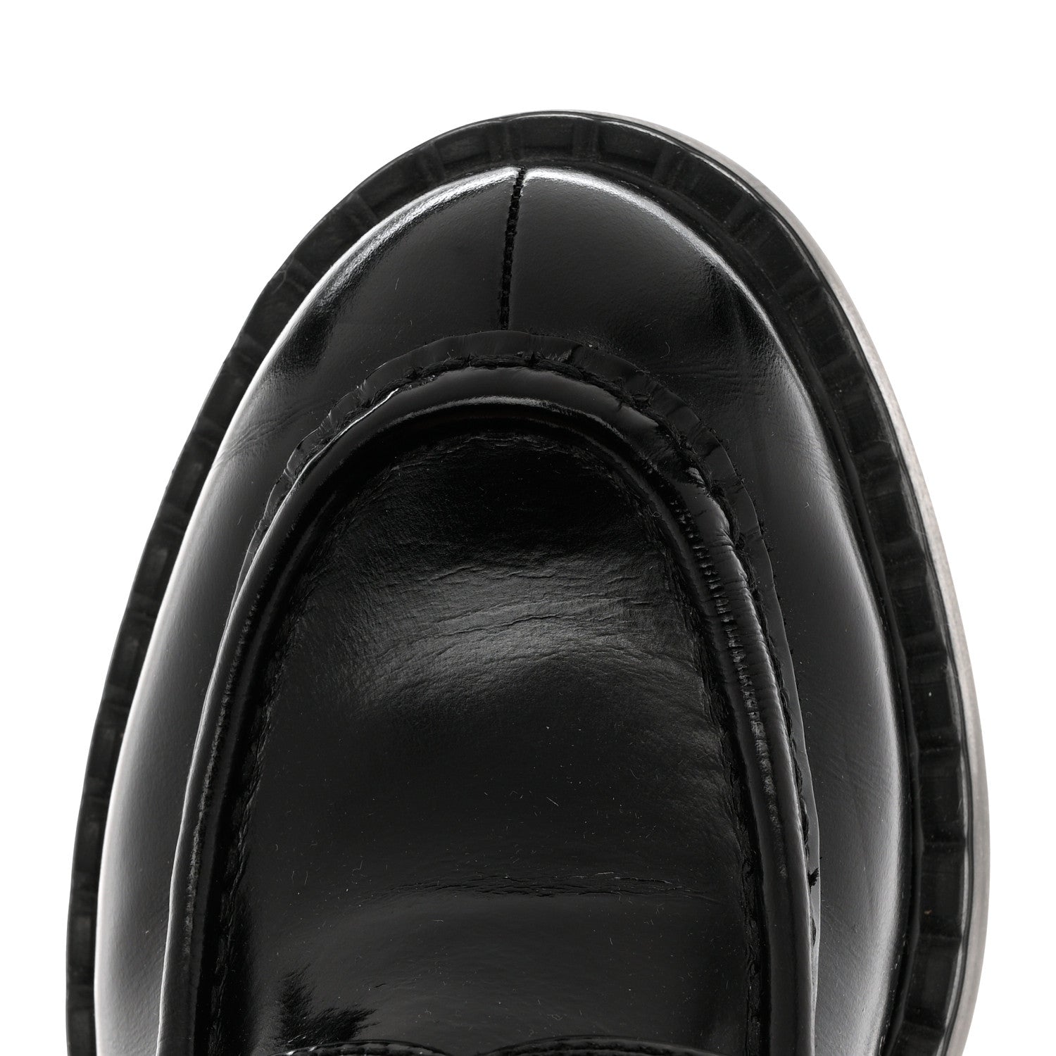 Prada Spazzolato Metal Triangle Logo 50mm Loafers 40 Black 9 of 10