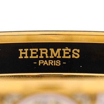 Hermes Enamel Printed Narrow Concours d'Etriers Bracelet 70 3 of 4