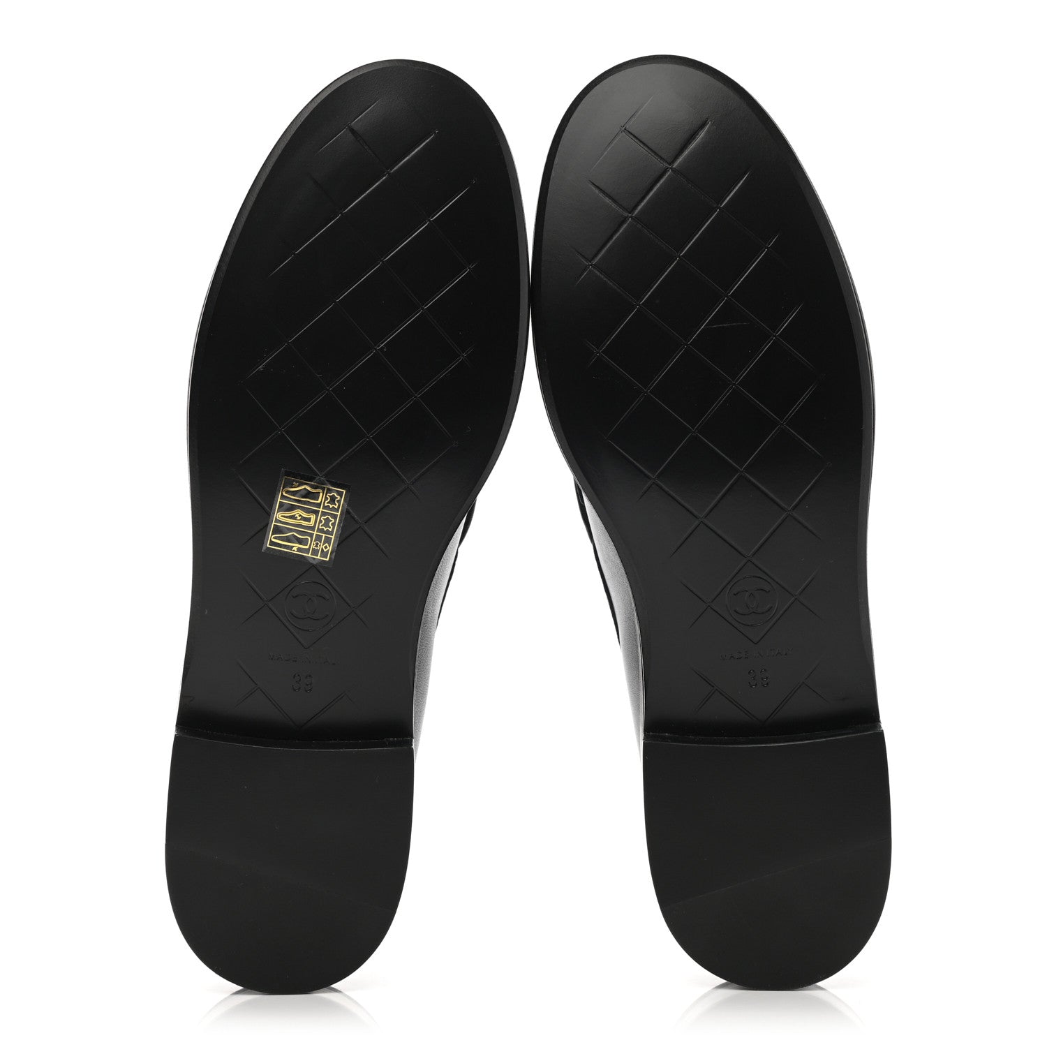 Chanel Lambskin Quilted CC Turnlock Loafers 39 Black 5 of 8