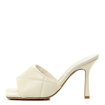 Bottega Veneta Nappa Quilted Rubber Lido Mule Sandals 36.5 Sea Salt 1 of 14