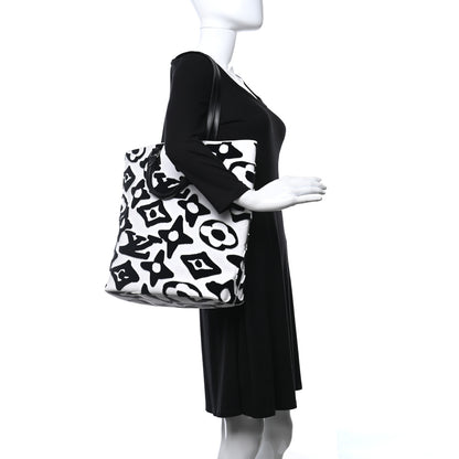 Louis Vuitton X UF Tufted Monogram Tufted Cabas White Black 2 of 10