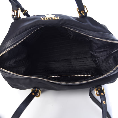 Prada Tessuto Nylon Saffiano Tote Black 7 of 12