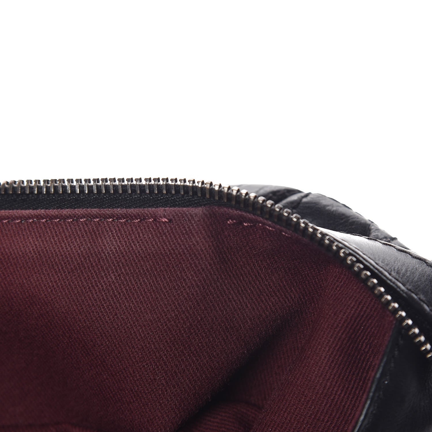 Chanel Aged Calfskin Quilted Large Secret Tag Bowling Bag Black 8 of 13
