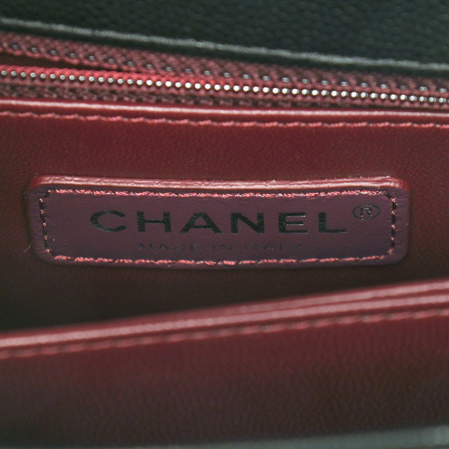 Caviar Chevron Quilted Mini Coco Handle Flap So Black
