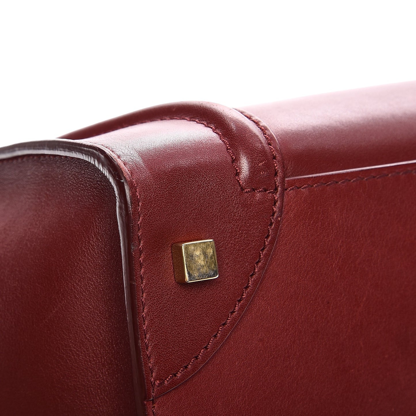 Smooth Calfskin Mini Luggage Burgundy