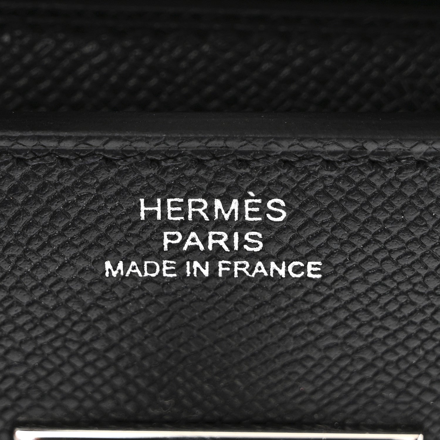 Hermes Madame Calfskin Kelly Pocket Slim Wallet Black 6 of 9