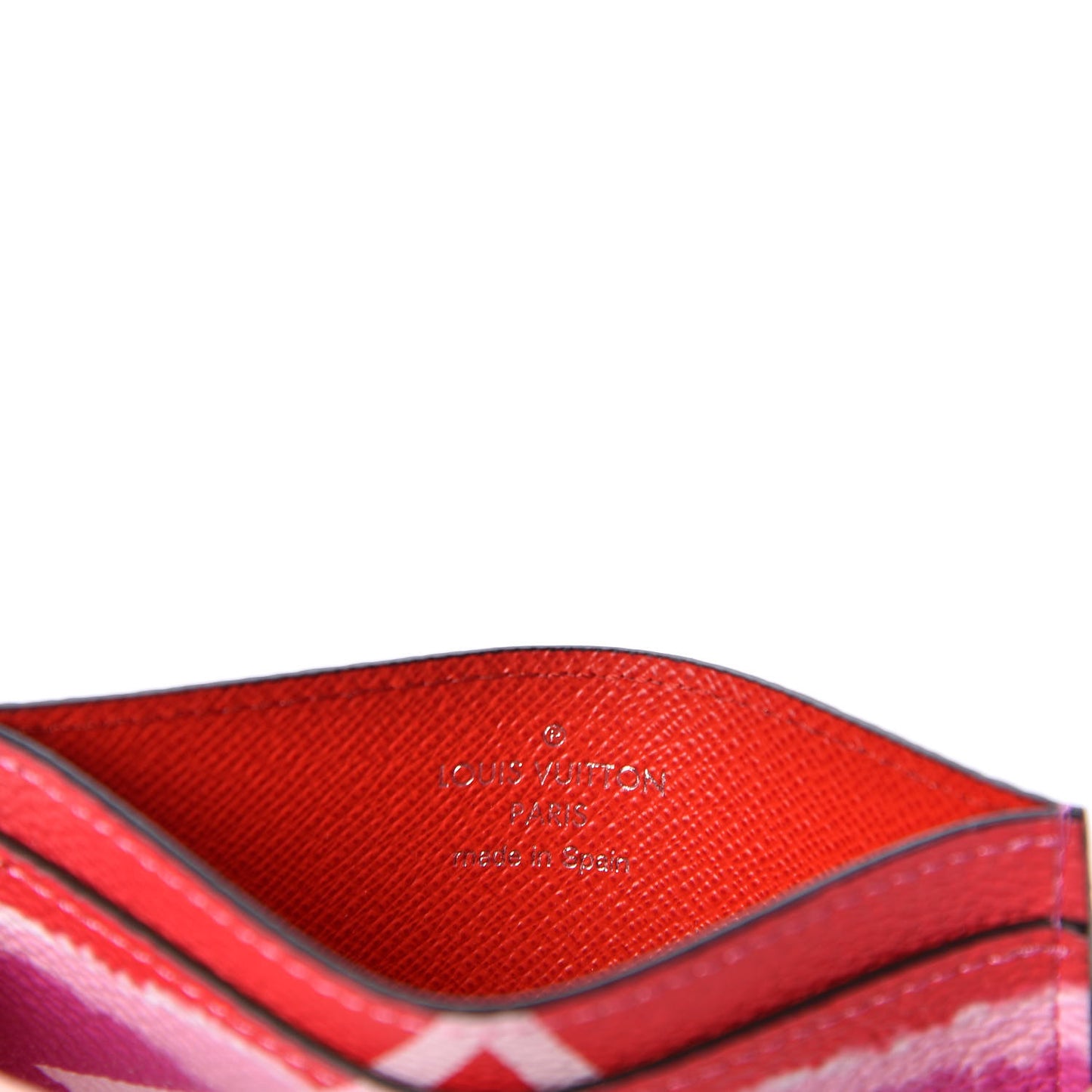 Monogram Escale Card Holder Rouge