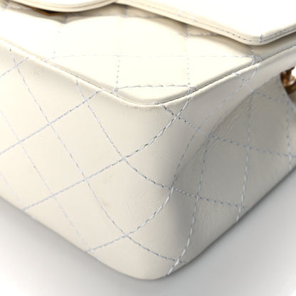 Chanel Aged Calfskin Quilted 2.55 Reissue Mini Flap White 10 of 11