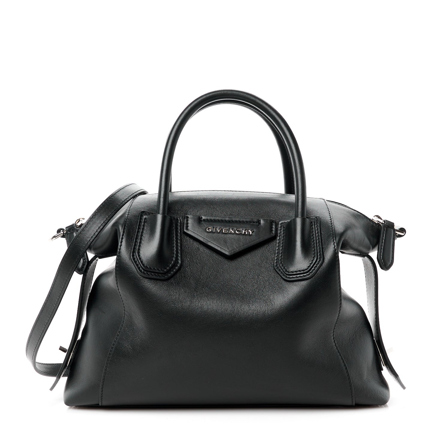 Smooth Calfskin Small Soft Antigona Black