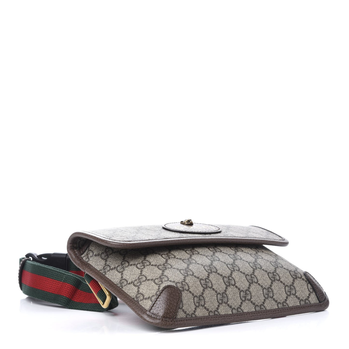 GG Supreme Monogram Neo Vintage Web Belt Bag Brown