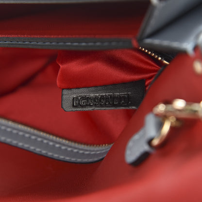 Valentino Garavani Nappa Rockstud Wristlet Clutch Grey 8 of 9