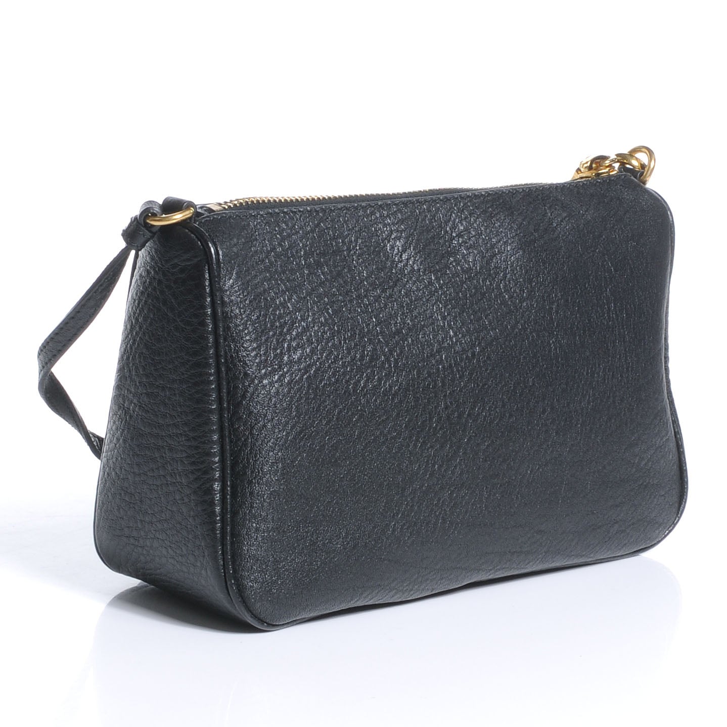 Vitello Daino Pochette Clutch Nero Black