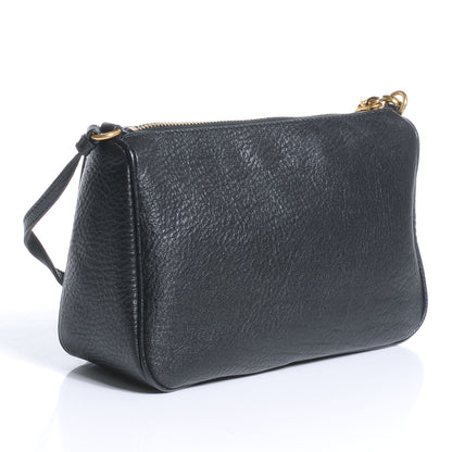 Prada Vitello Daino Pochette Clutch Nero Black 3 of 10