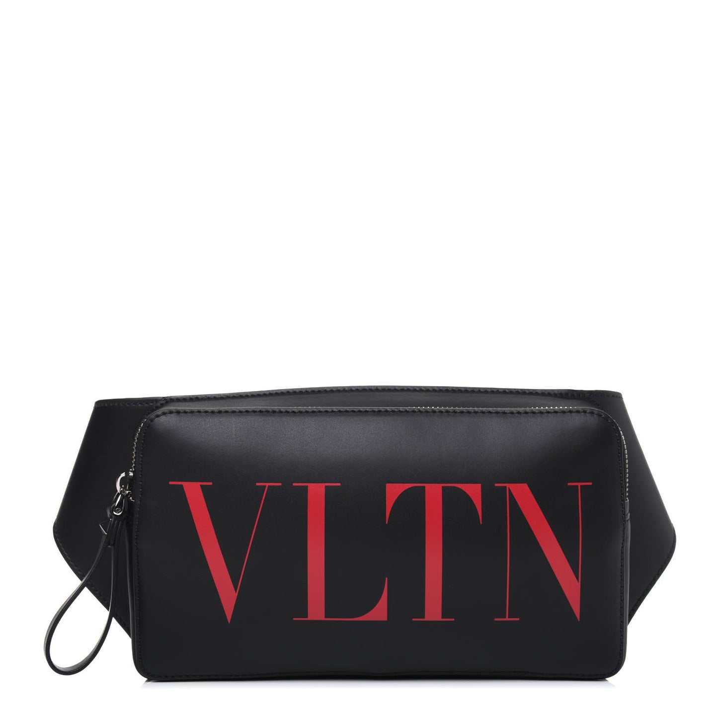 Calfskin VLTN Belt Bag Black Red