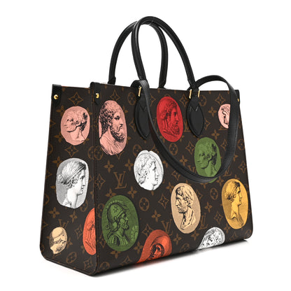 Louis Vuitton X FORNASETTI Monogram Cameo Onthego MM 3 of 9