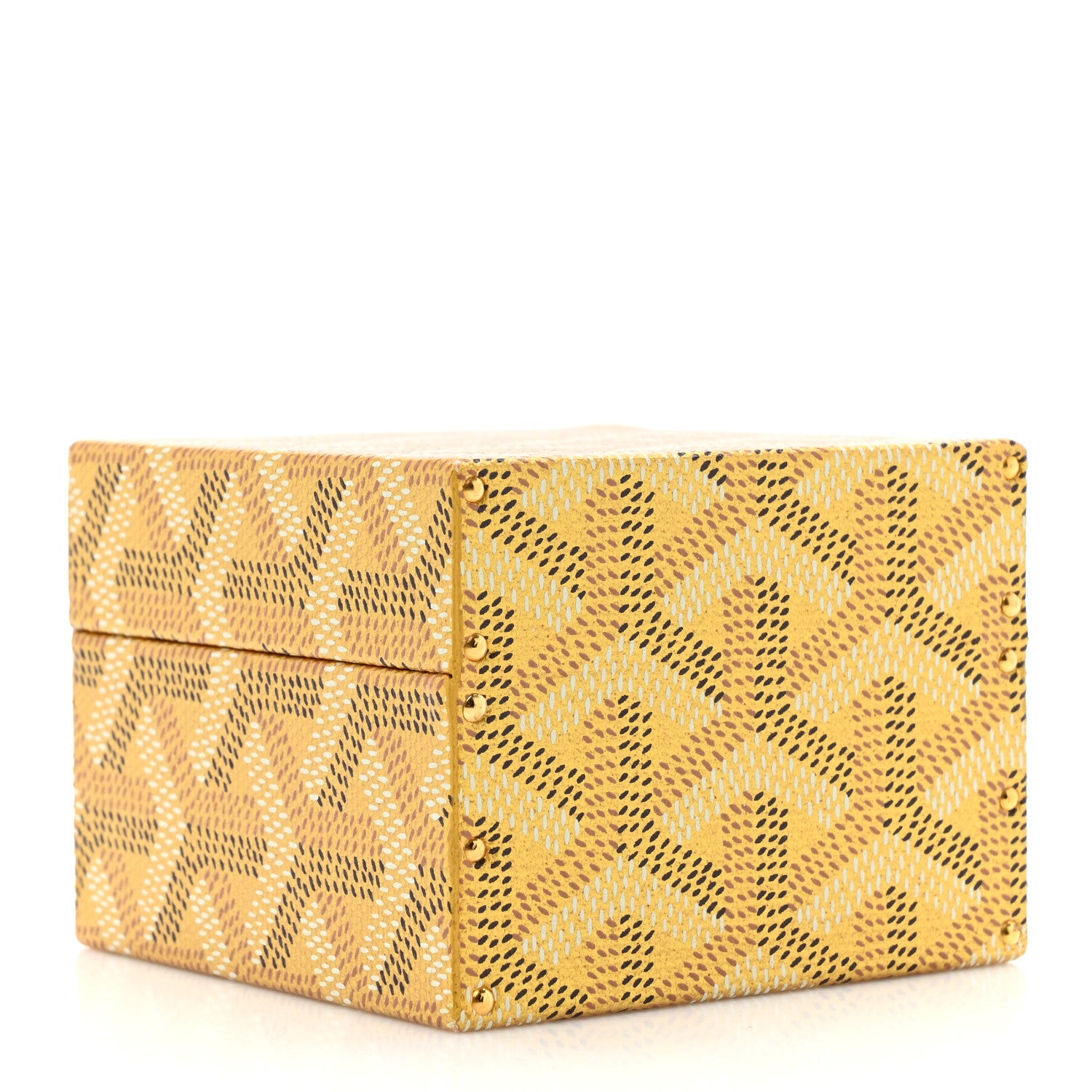 Goyard Goyardine Precious Metals Regence Mini Trunk Gold 3 of 7