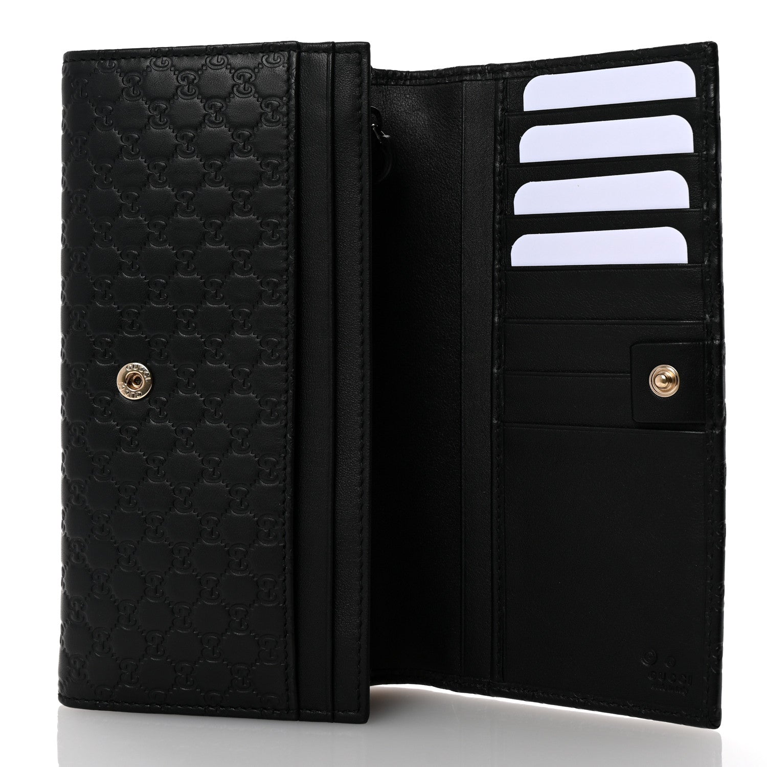 Gucci Soft Microguccissima Continental Wallet Black 5 of 11