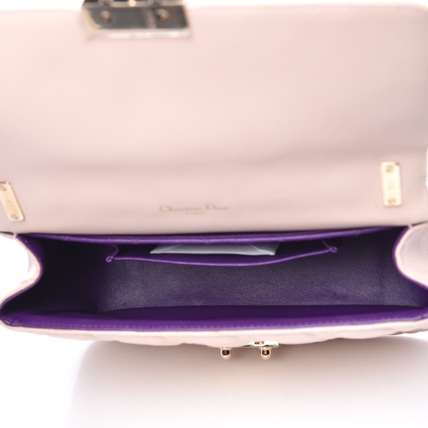 Christian Dior Lambskin Cannage Large Miss Dior Flap Rose Poudre 5 of 14