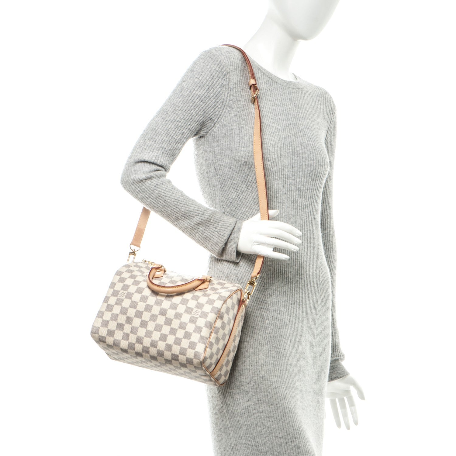 Louis Vuitton Damier Azur Speedy Bandouliere 25 2 of 9
