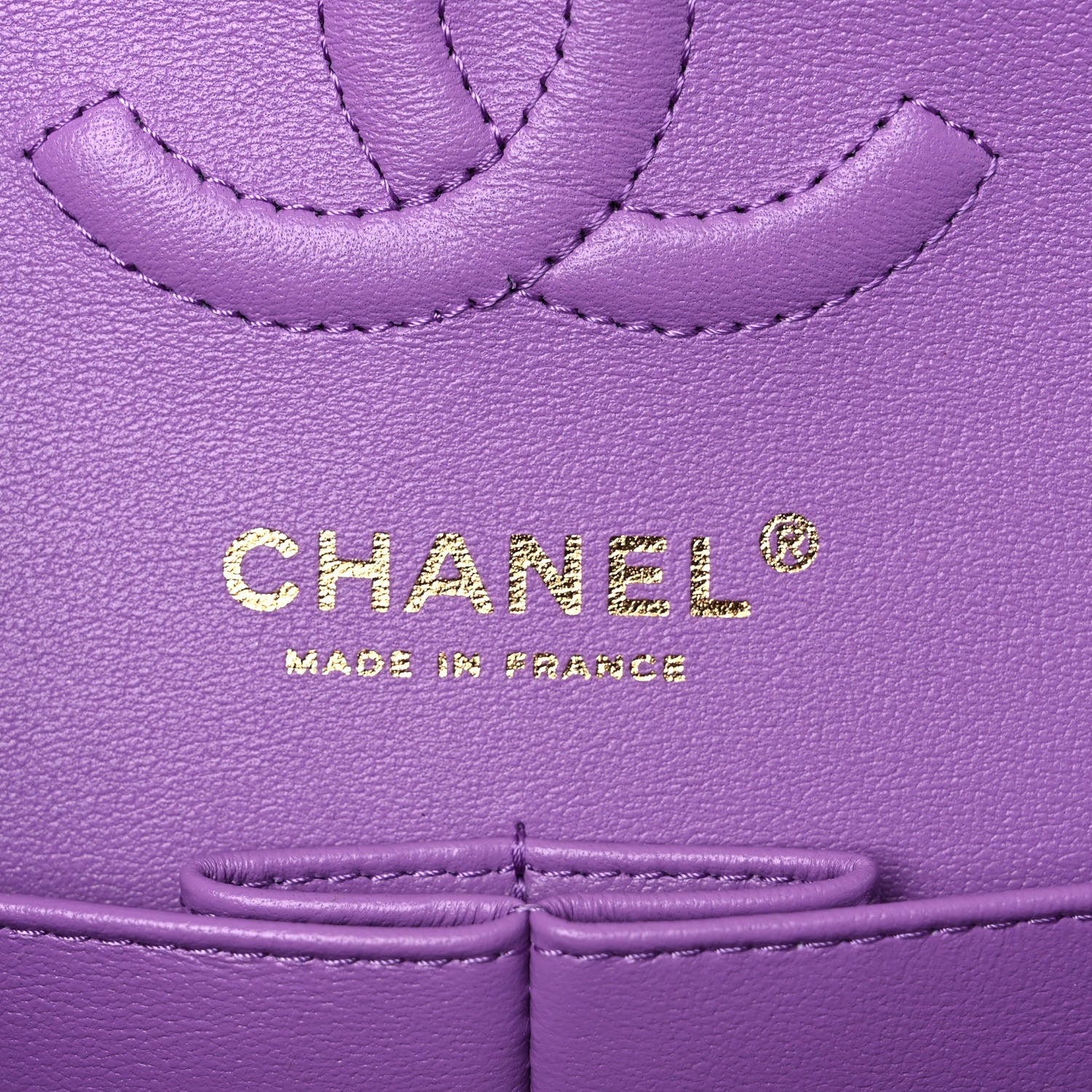 Chanel Caviar Quilted Small Double Flap Purple 6 of 10