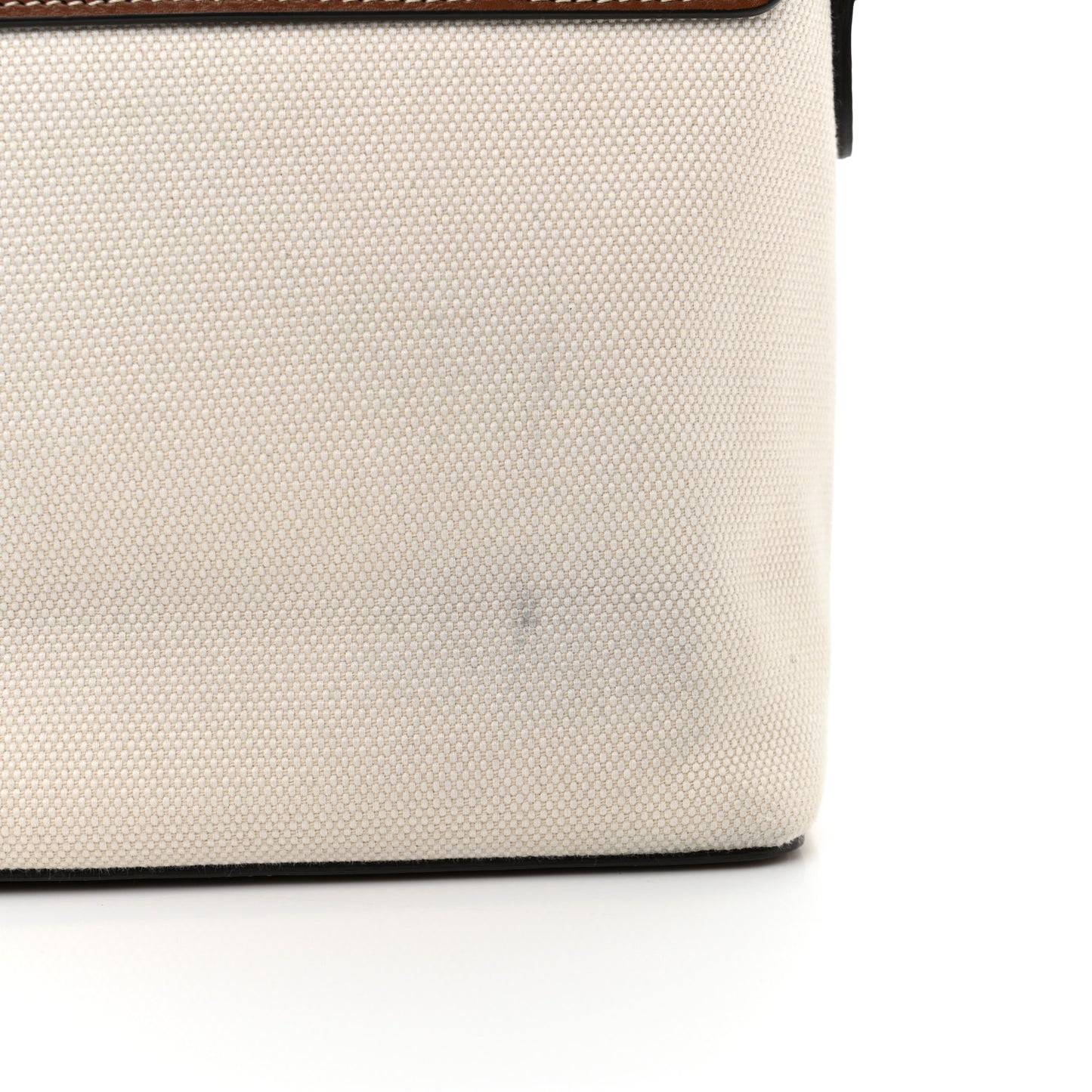 Canvas Horseferry Print Note Crossbody Bag Natural Tan