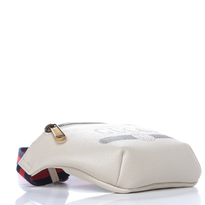 Gucci Grained Calfskin Small Logo Belt Bag White 4 of 9
