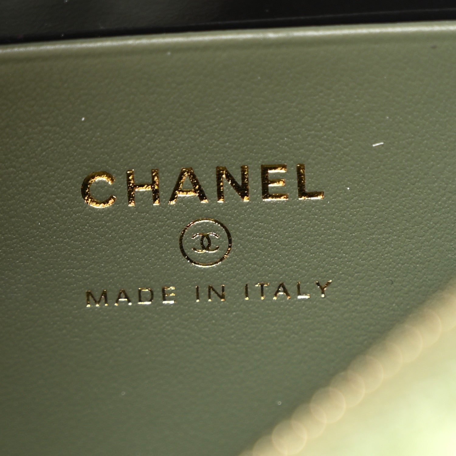 Chanel Caviar Quilted Chain Hobo Khaki 6 of 11