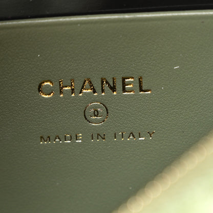 Chanel Caviar Quilted Chain Hobo Khaki 6 of 11