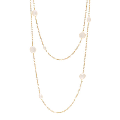 Tiffany 18K Yellow Gold Elsa Peretti Pearls By The Yard Sprinkle Necklace 1 of 4