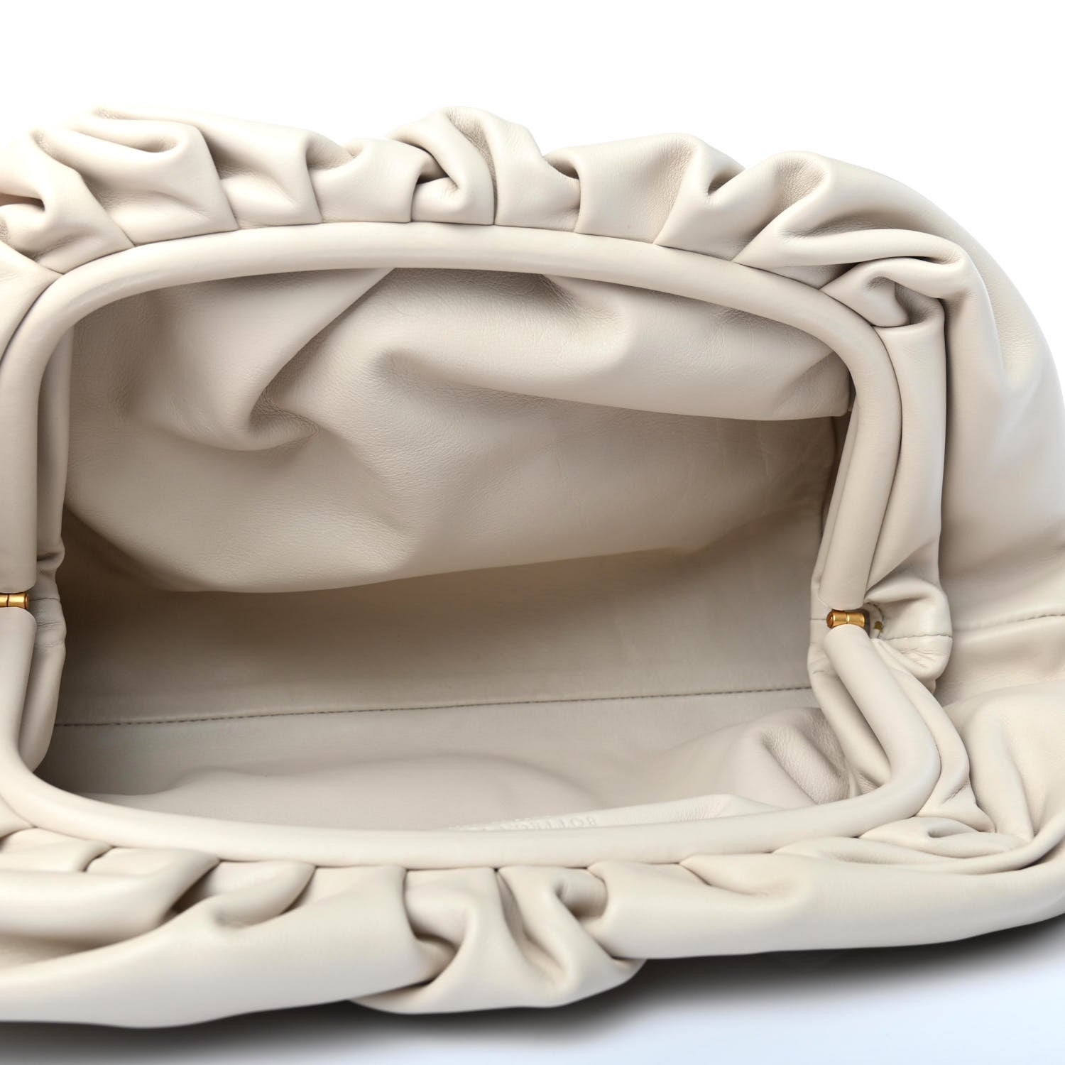 Bottega Veneta Smooth Butter Calf The Pouch Oversized Clutch Mist 4 of 4