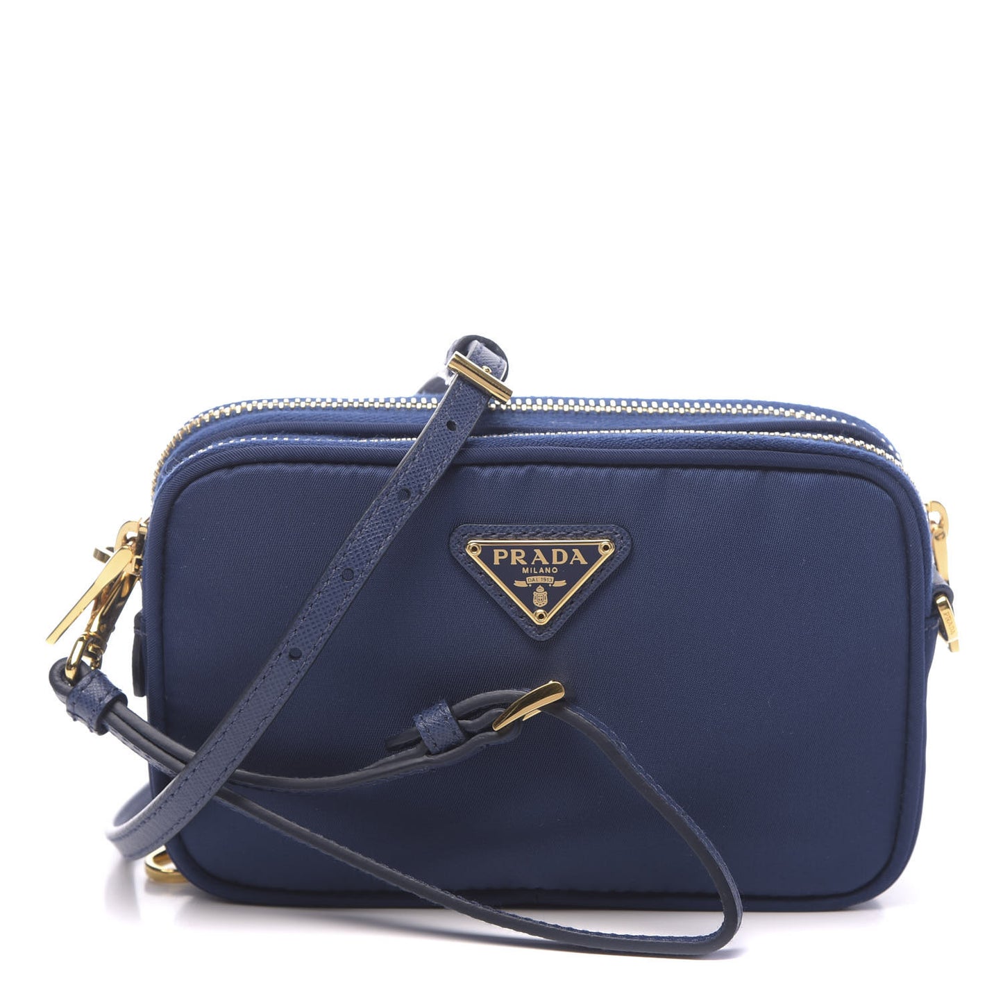 Tessuto Nylon Mini Camera Crossbody Royal