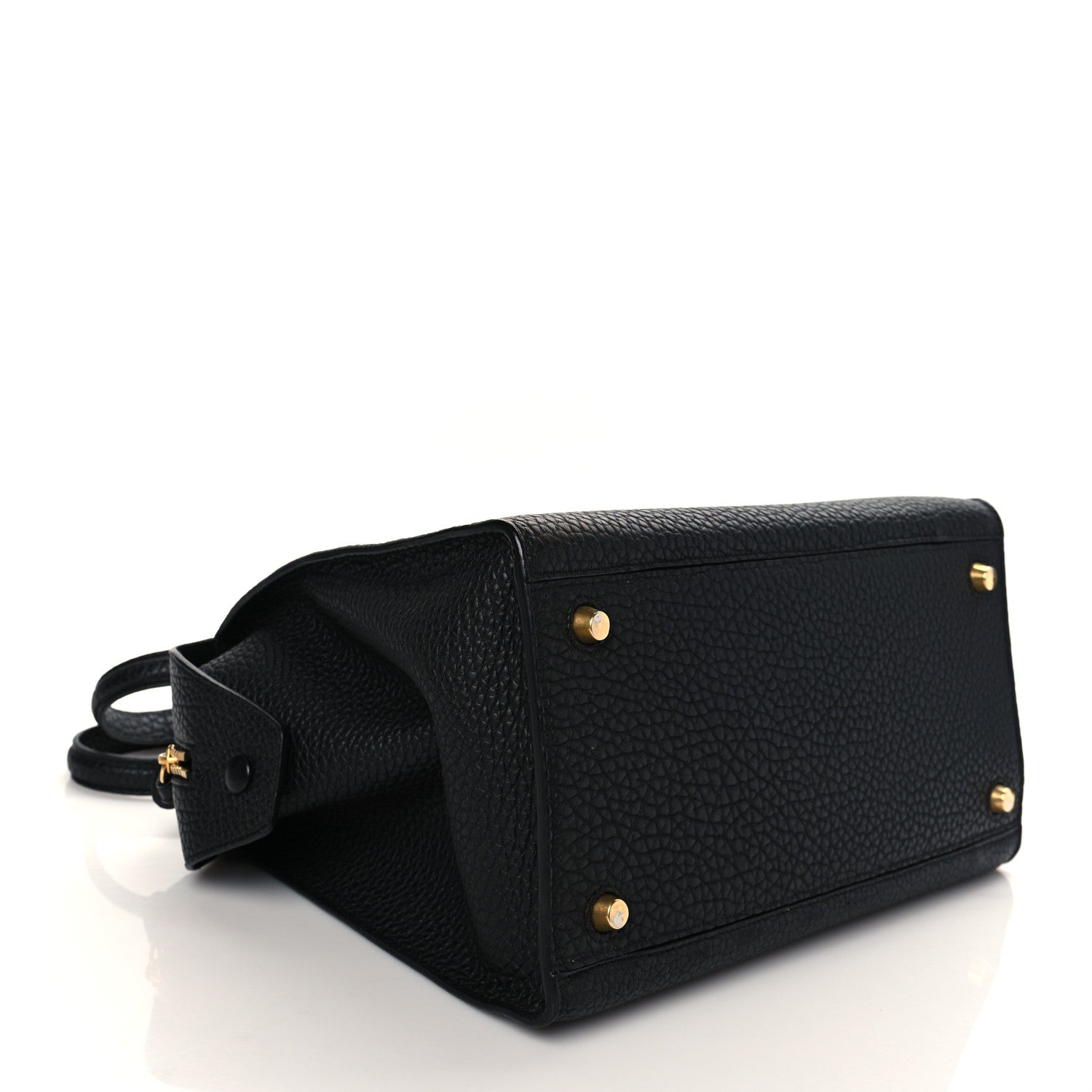 Celine Bullhide Calfskin Small Ring Bag Black 3 of 8