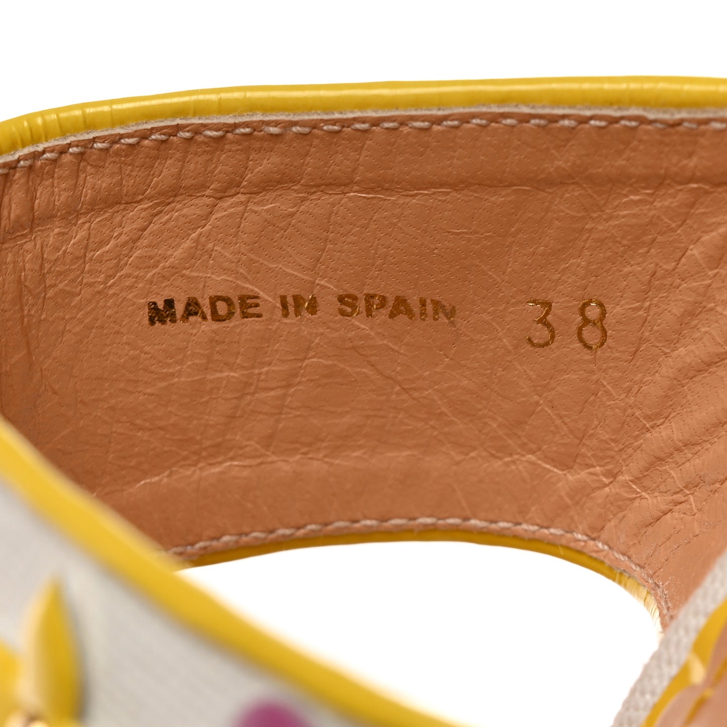 Canvas Espadrille Wedge Sandals 38 Multicolor