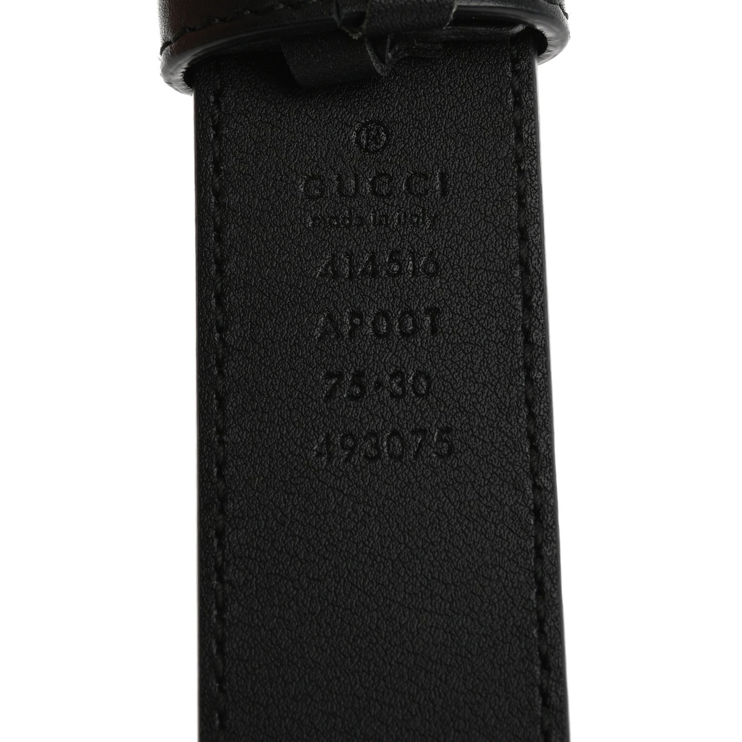 Calfskin Double G 30mm Belt 75 30 Black