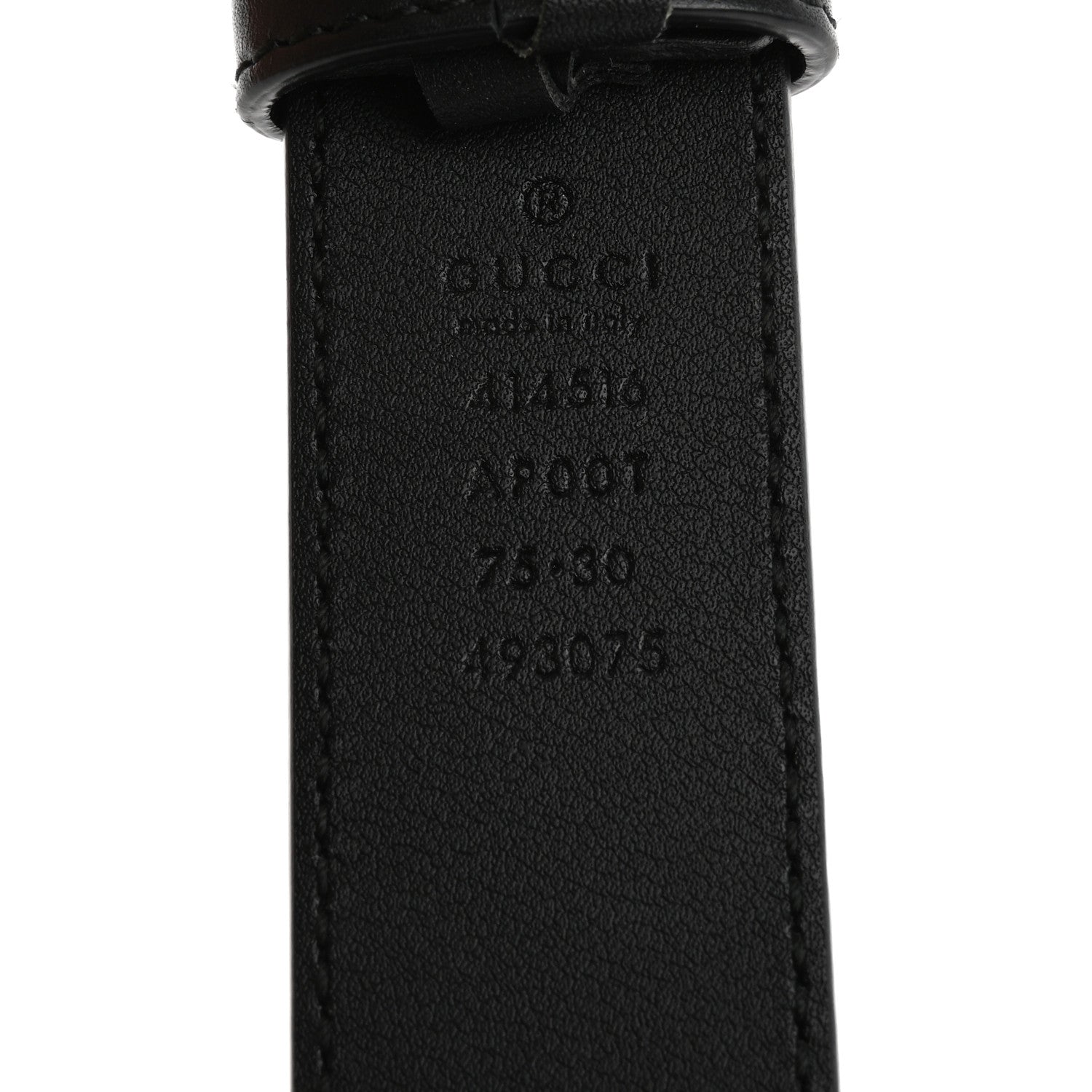 Gucci Calfskin Double G 30mm Belt 75 30 Black 5 of 6